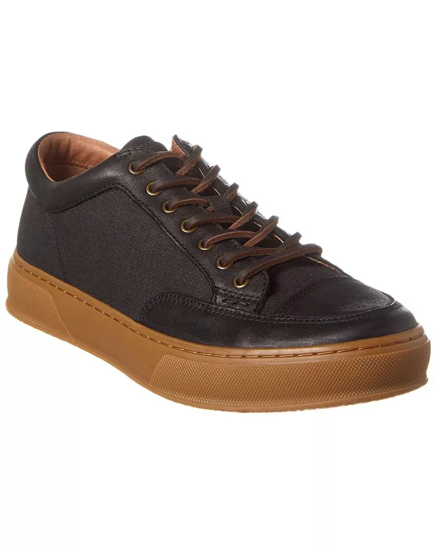 Frye Hoyt Low Lace Canvas & Leather Sneaker