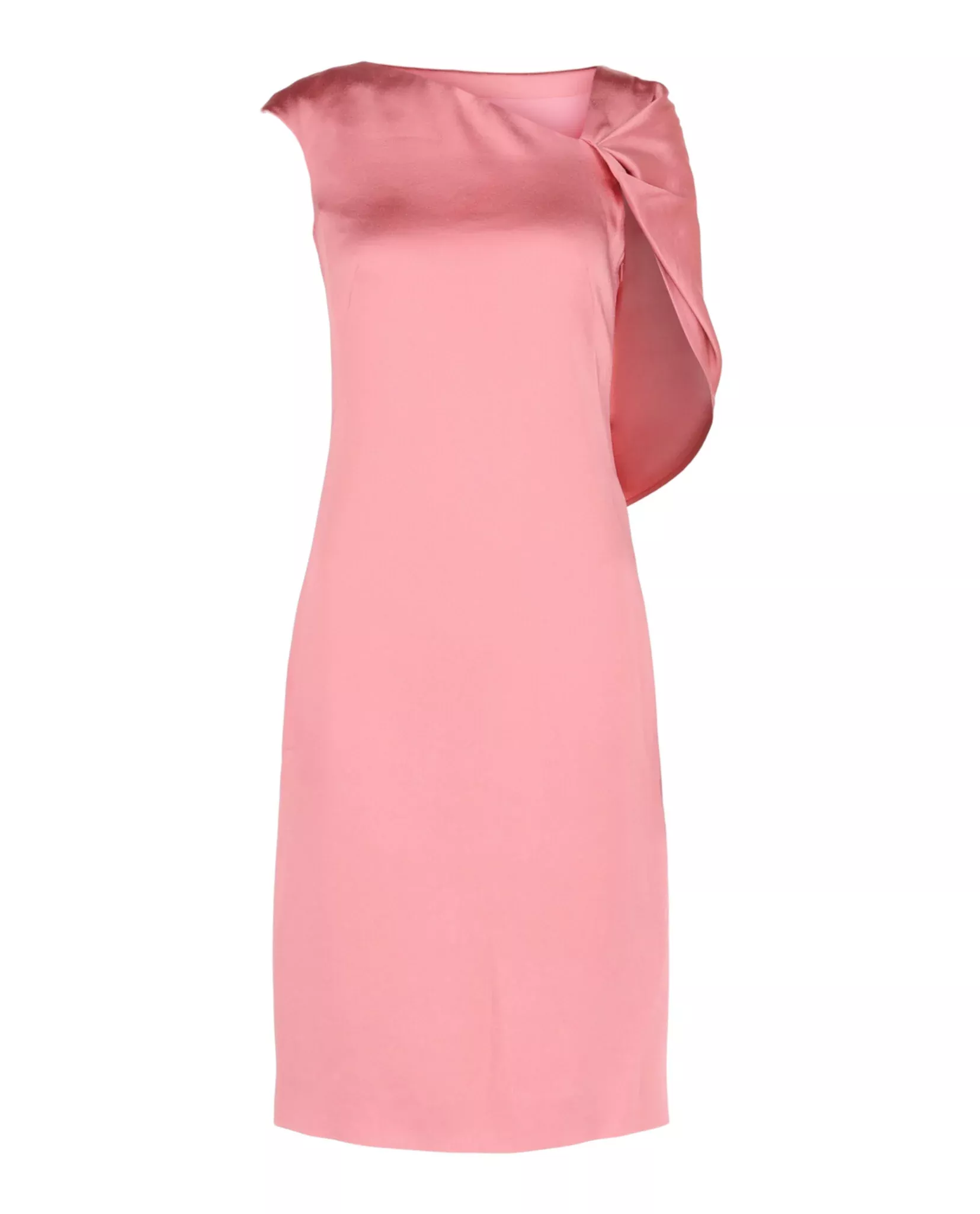 Givenchy Womens Asymmetric Draped Midi Dress