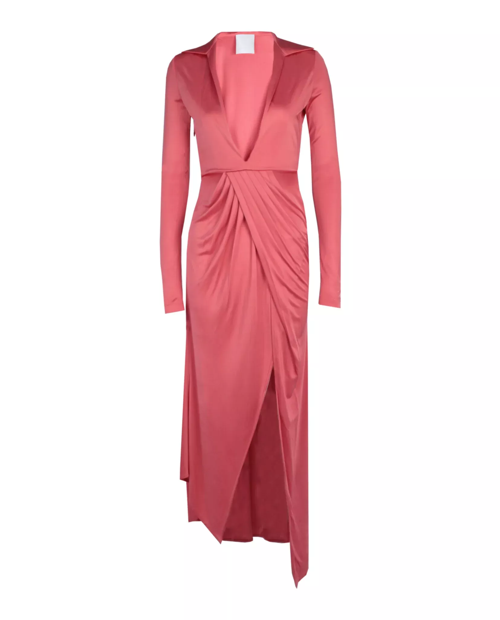 Givenchy Womens Long Sleeve Draped Dress