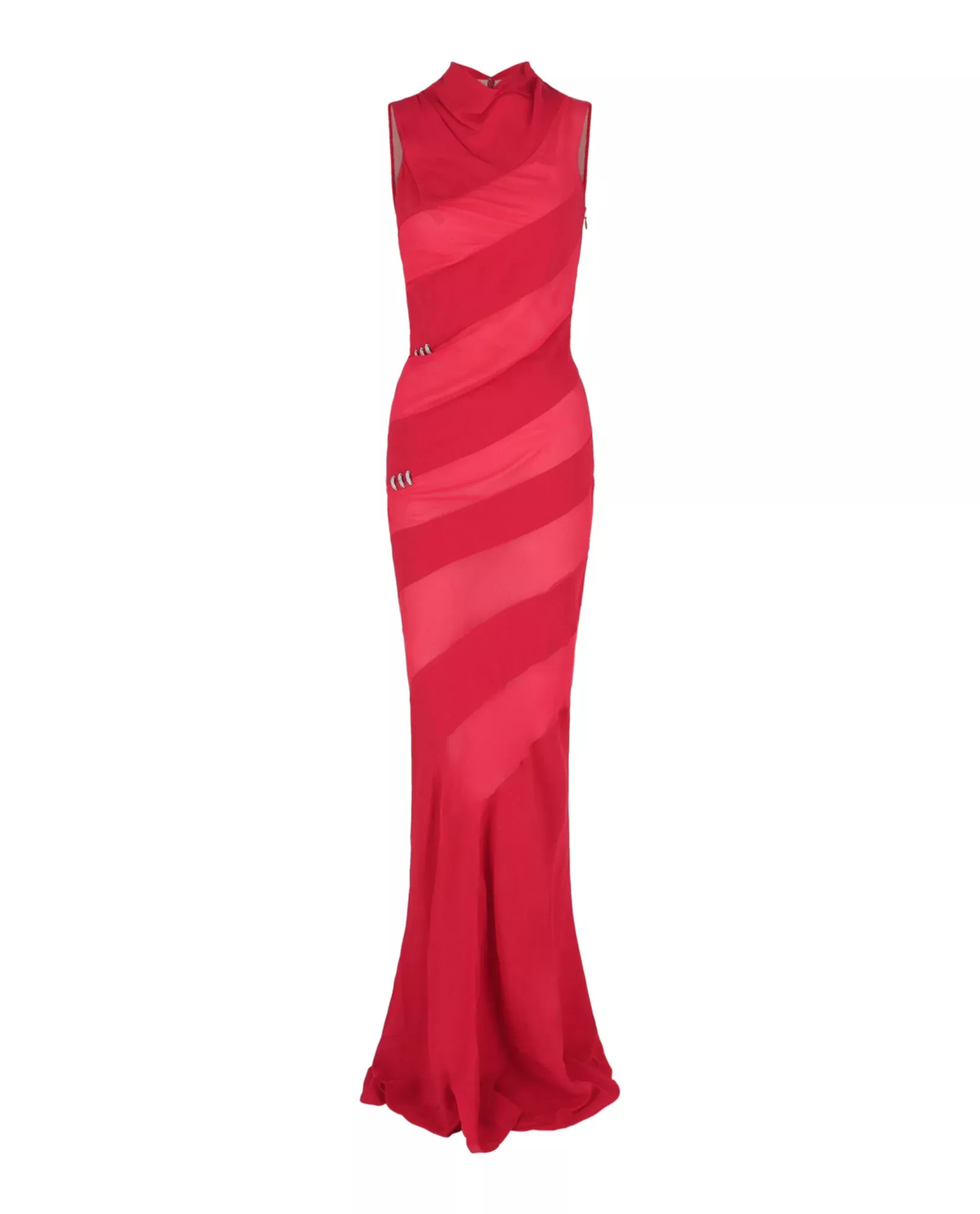 Givenchy Womens Mesh Panel Crystal Gown