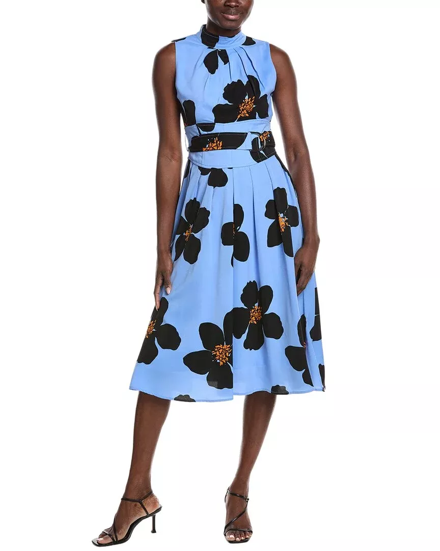 Gracia Big Flower Print Mini Dress