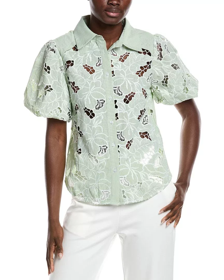 Gracia Lace Cutwork Shirt