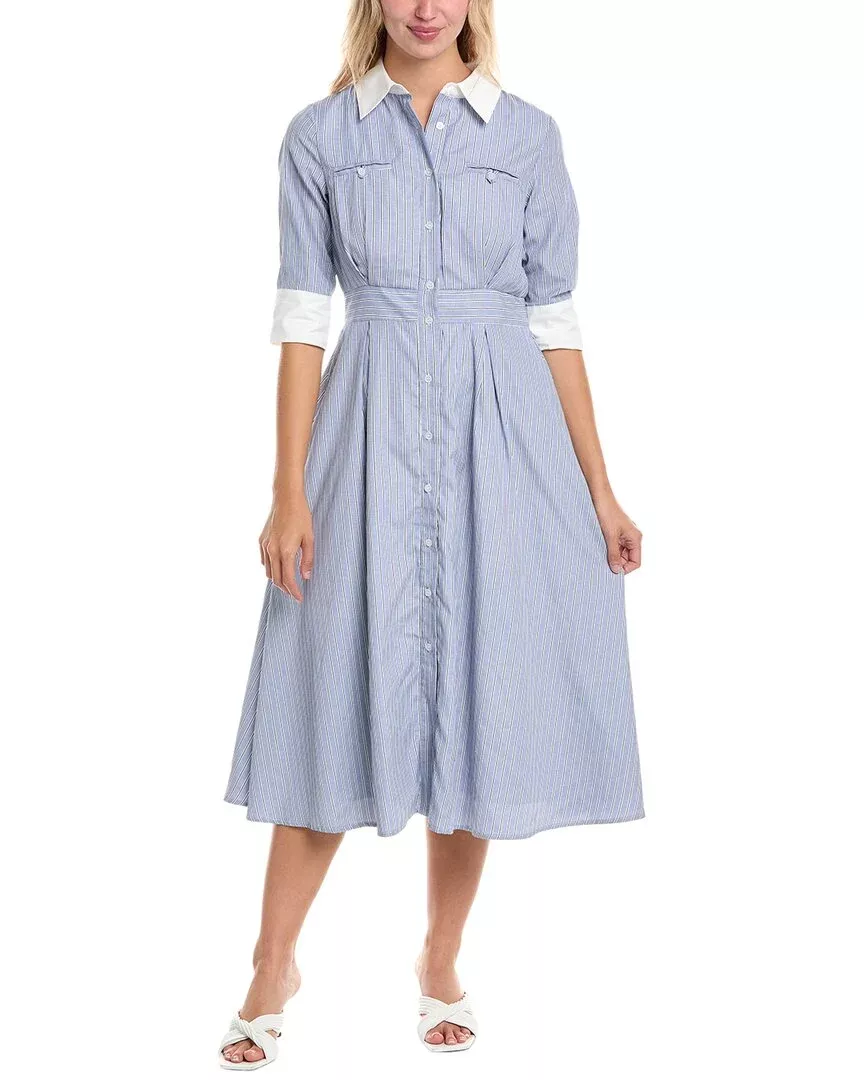 Gracia Pleated Shirtdress