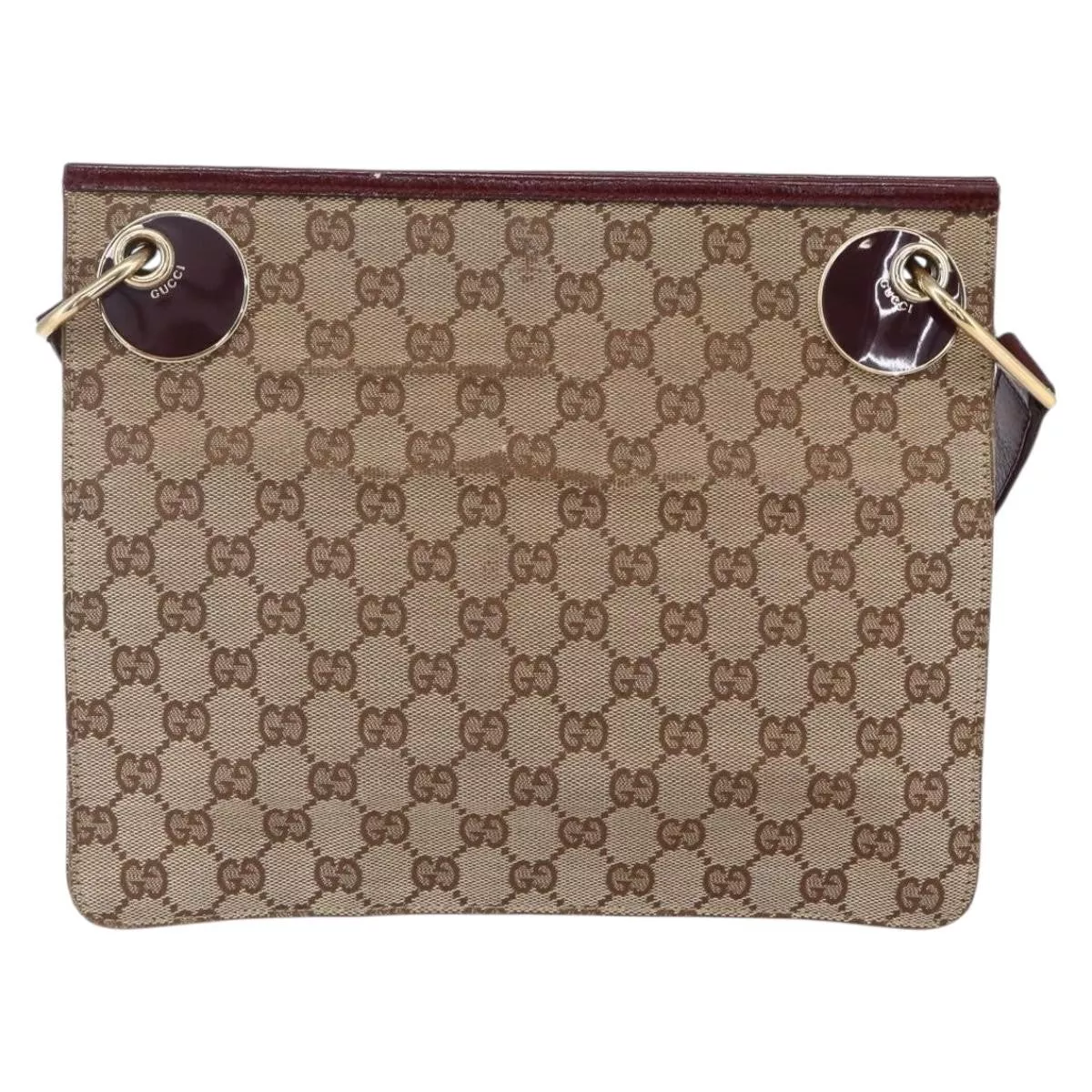 Gucci Eclipse Messenger Gg Canvas Beige Canvas Shoulder Bag Bag (Authentic Pre-Loved)