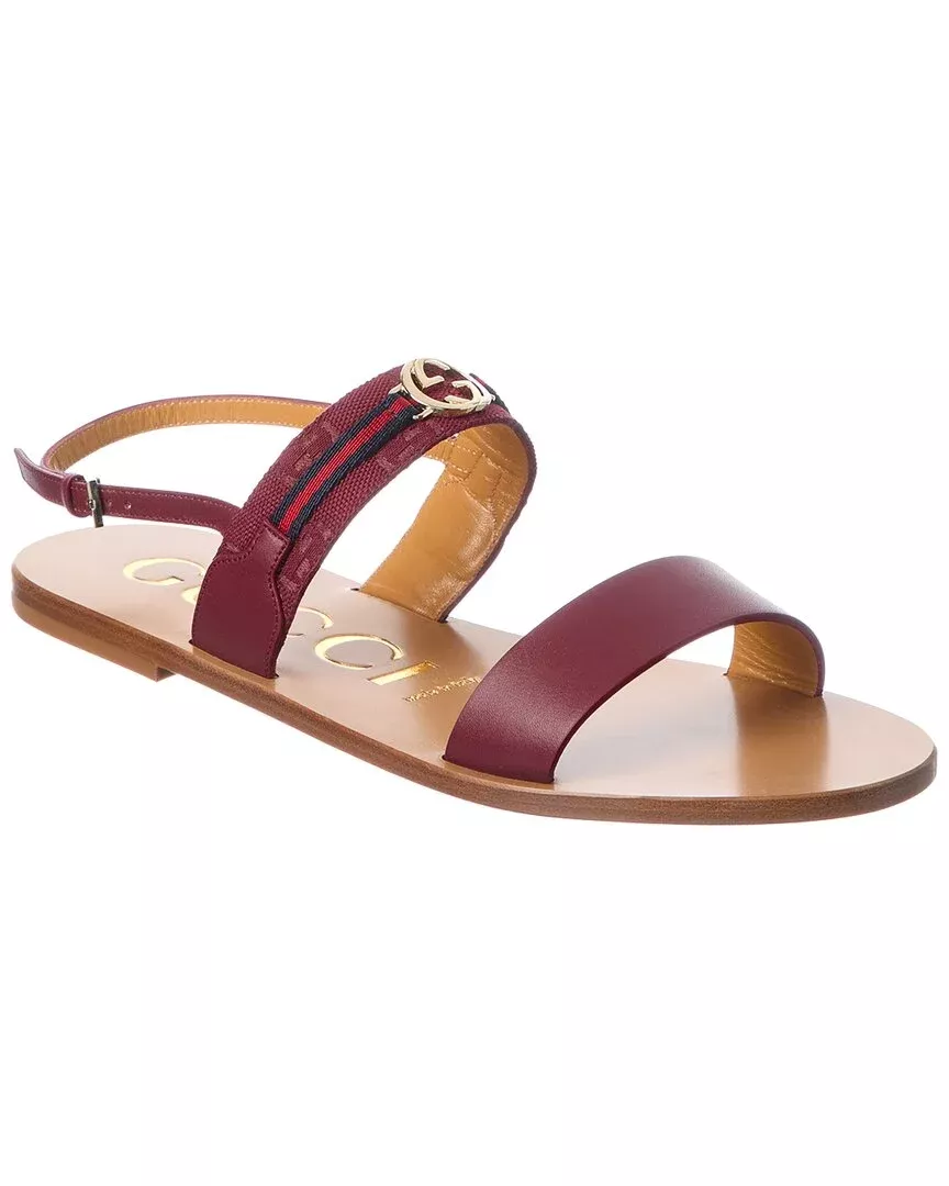 Gucci Gg Leather Sandal