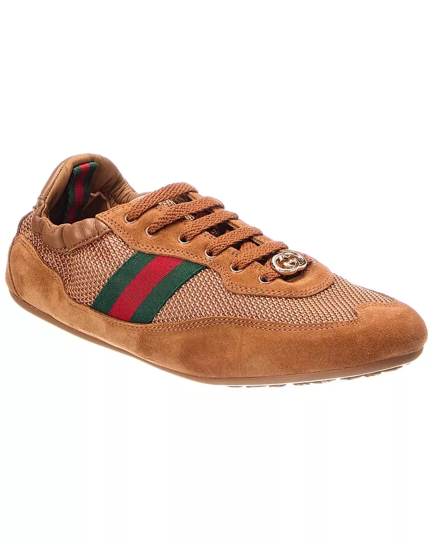 Gucci Gg Shift Suede Sneaker