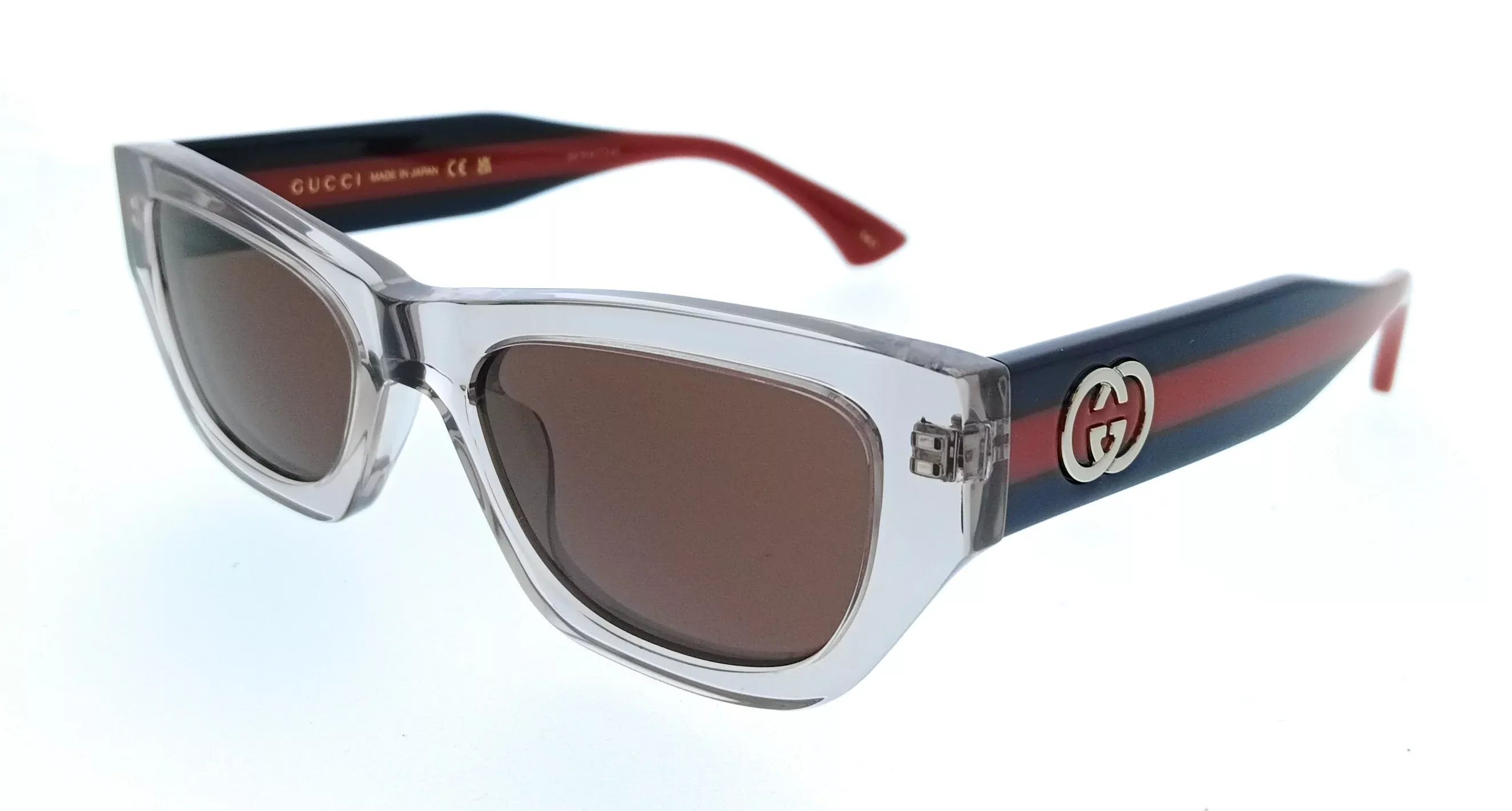 Gucci GG2116S-005 Grey Rectangle Women’s Sunglasses