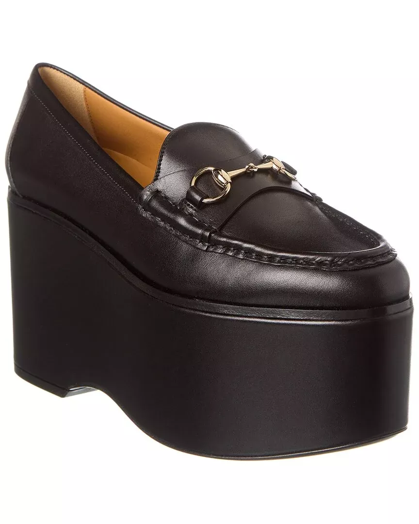 Gucci Horsebit Leather Platform Loafer