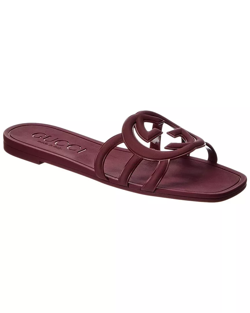 Gucci Interlocking G Rubber Sandal