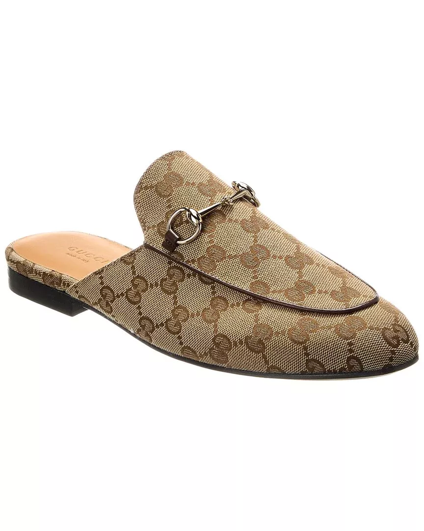 Gucci Princetown Gg Canvas Mule
