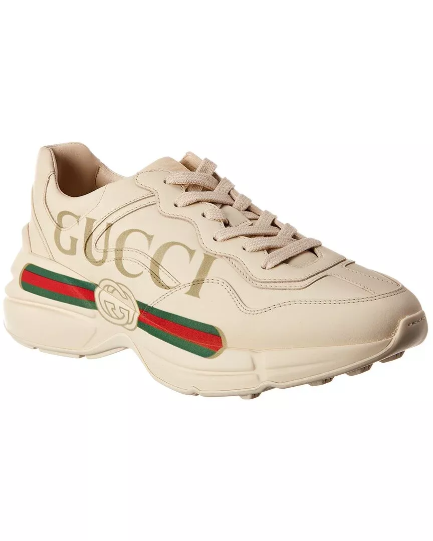 Gucci Rhyton Logo Leather Sneaker