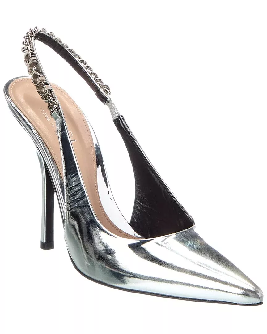 Gucci Signoria Leather Slingback Pump