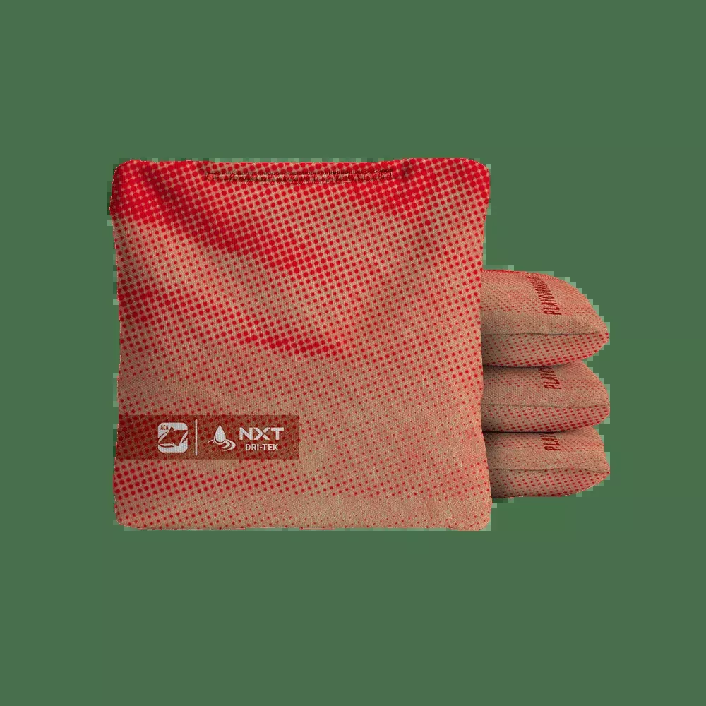 Halftone Horizon Red NXT Dri-Tek Cornhole Bags
