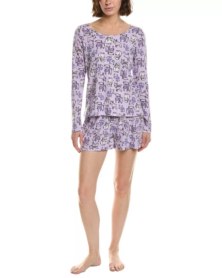 Hue 2Pc Waffel Pajama Set