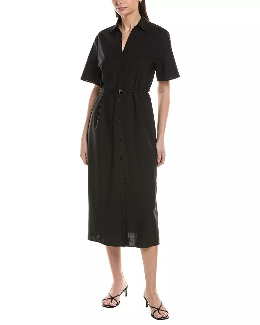 Hugo Boss Dulera Wool Midi Dress