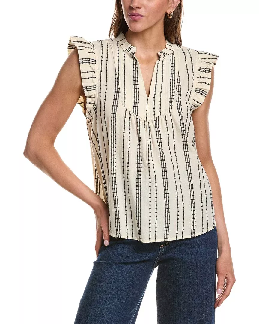 Ichi Ihjosine To Cap Sleeve Top