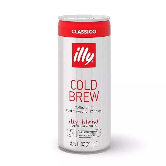 illy Ready To Drink Coffee, CLASSICO Cold Brew, 8.5 Ounce