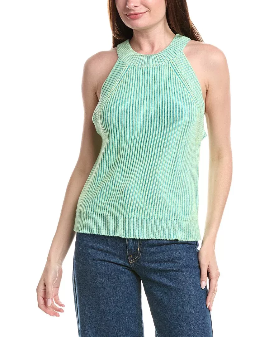 &Isla Dakota Rib Halter Neck Top