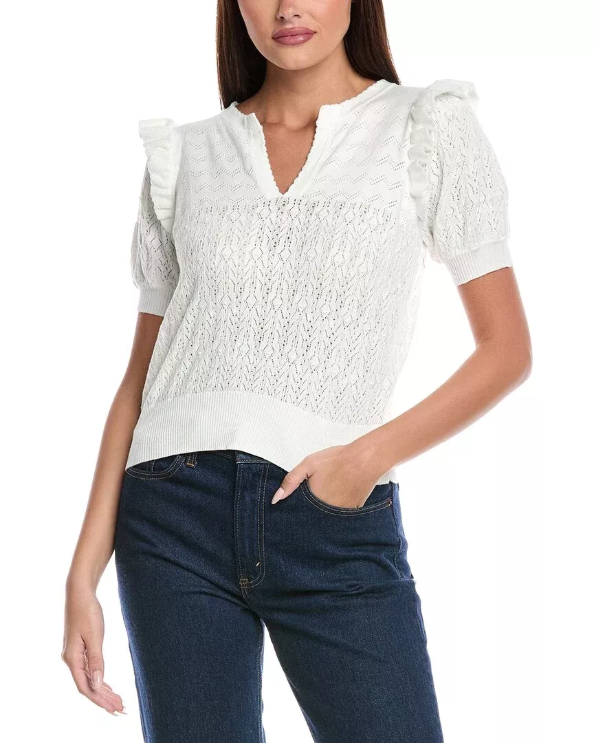 &Isla Kizzy Pointelle Sweater