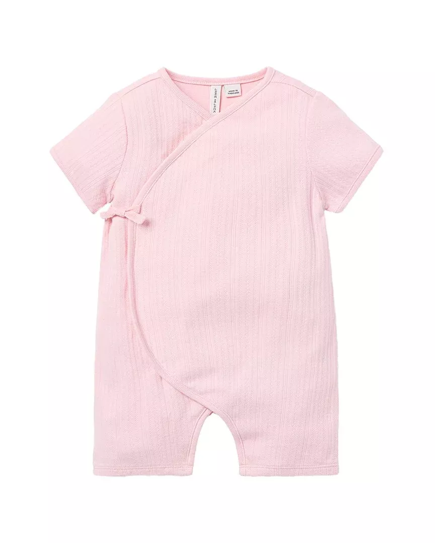 Janie And Jack Pointelle Kimono Romper