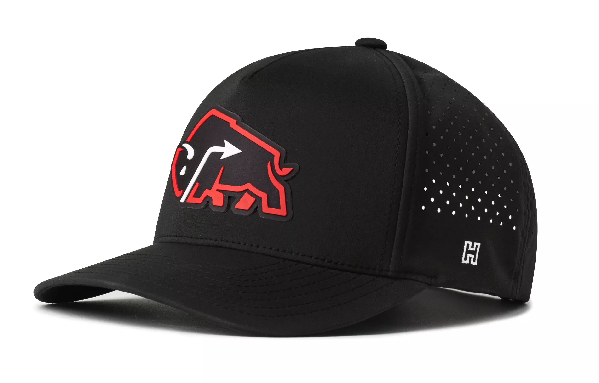 JBR x Haka Red Bison Performance 5-Panel Hat|Buffalo Flexfit Snapback