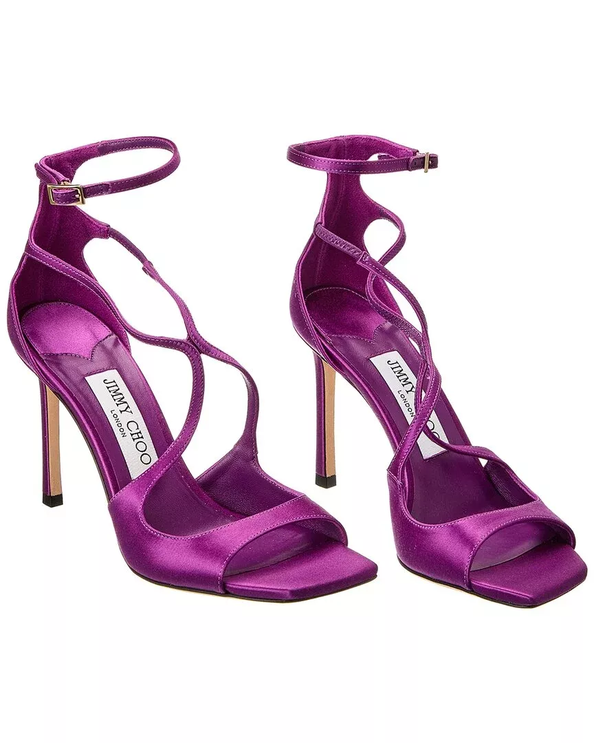 Jimmy Choo Azia 95 Satin Sandal (Authentic Pre-Loved)