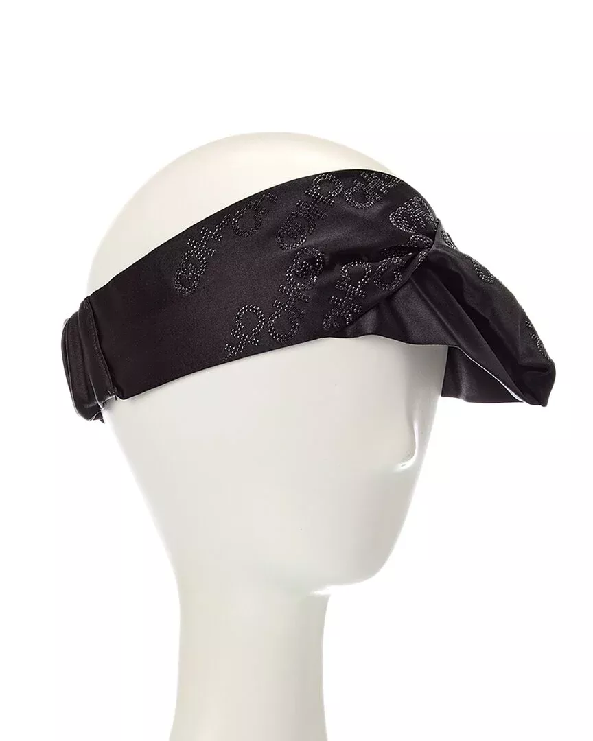Jimmy Choo Logo Silk Hair Band