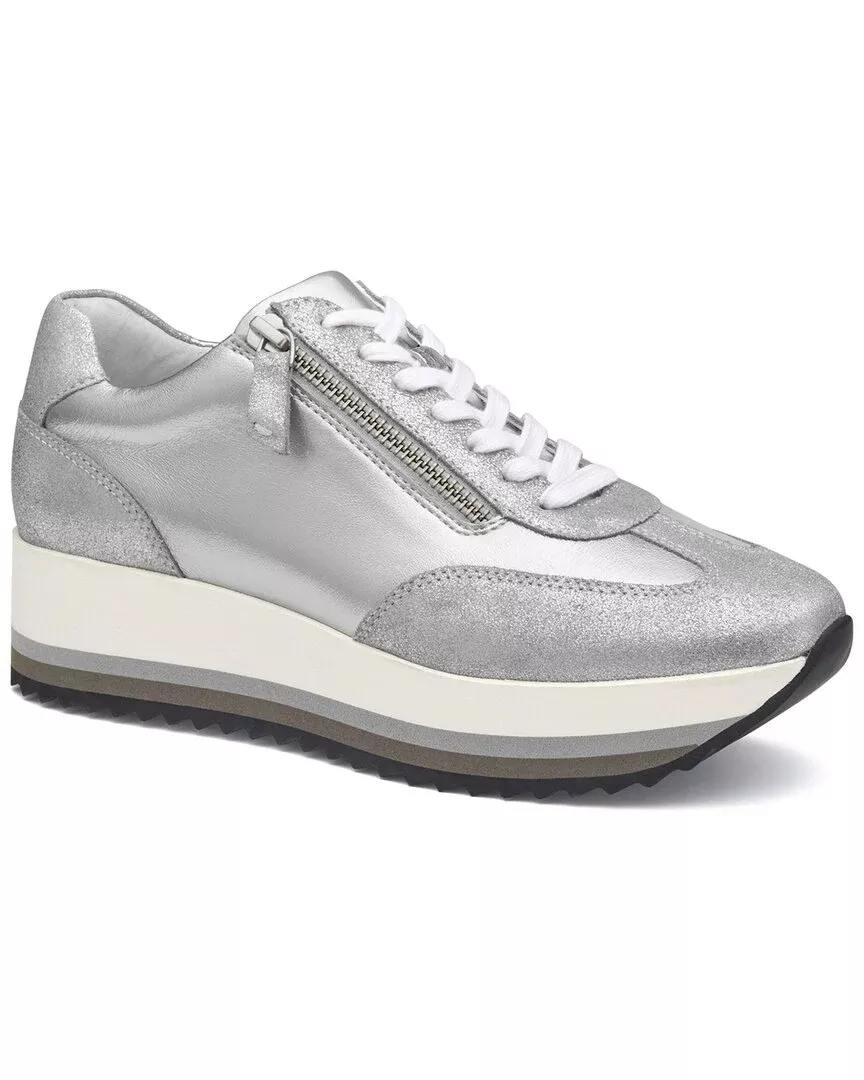 Johnston & Murphy Gracie Leather & Suede Sneaker
