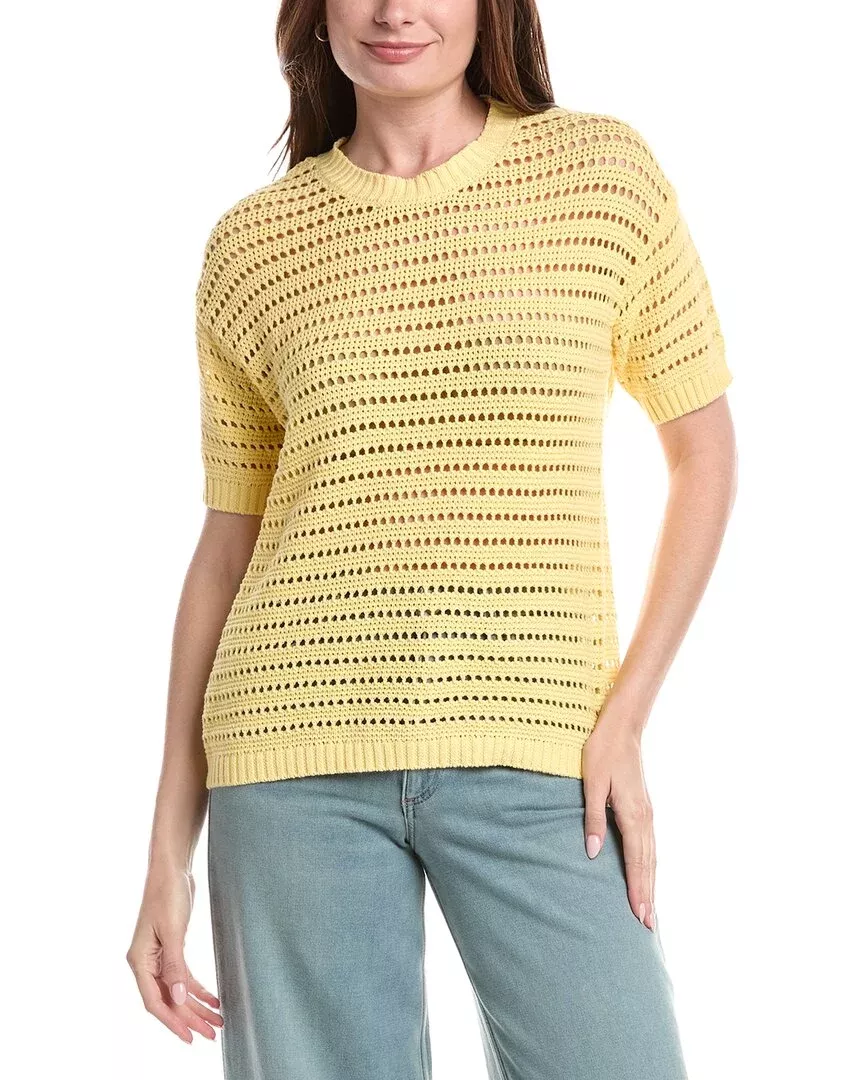 Joseph A. Open Stitch Boxy T-Shirt