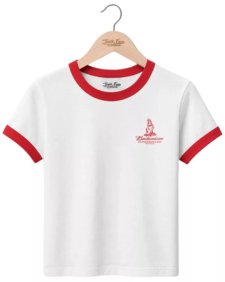 Junk Food Ringer Slim Fit Baby Tee