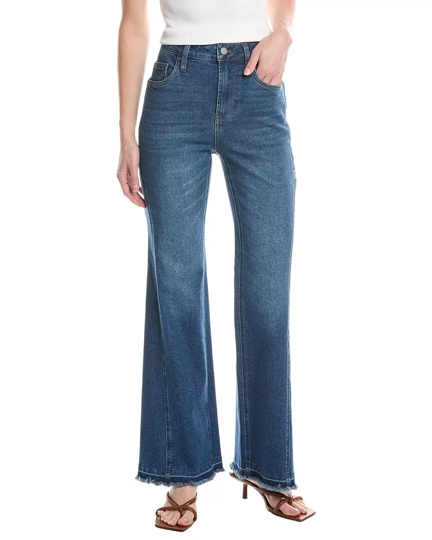 Kenneth Cole High-Rise Flare Leg Jean