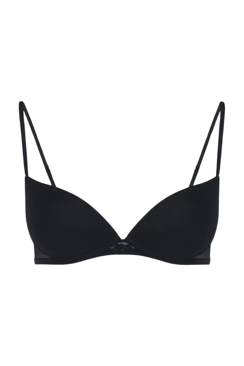 La Perla Black Push-Up Bra With Leavers Lace