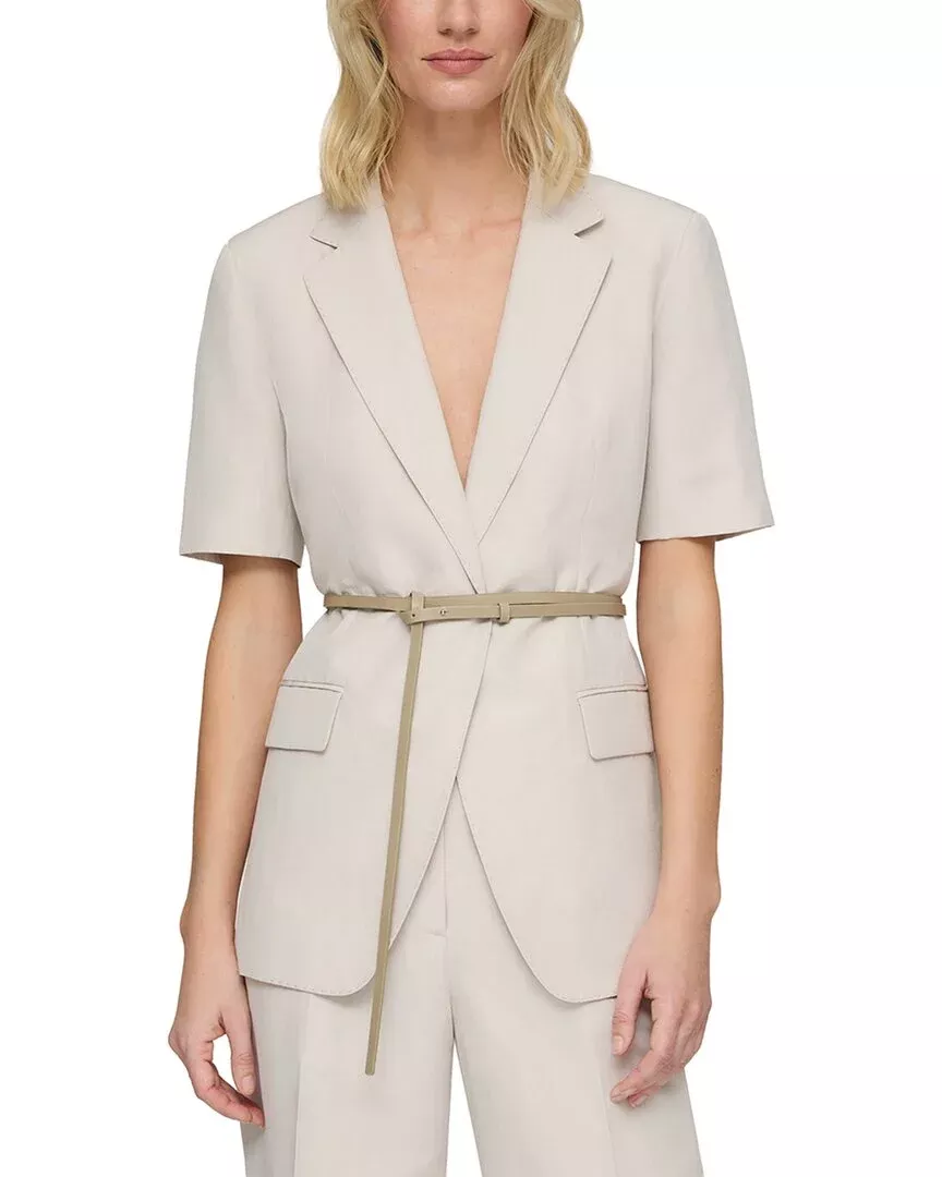 Lafayette 148 New York Silk & Linen Blazer