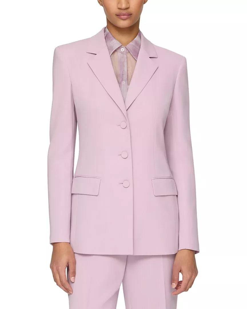 Lafayette 148 New York Single Breasted Three Button Jacket