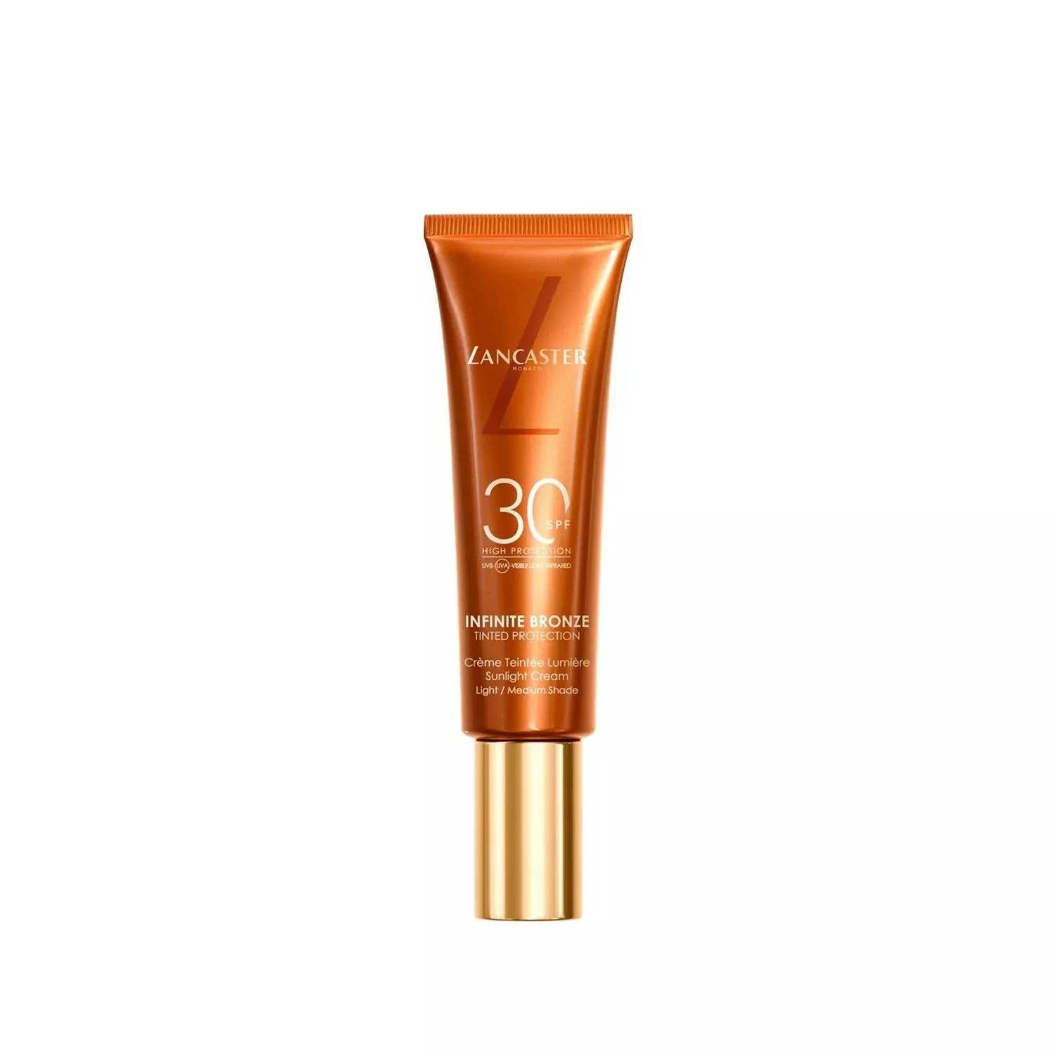 Lancaster Infinite Bronze SPF30 Colored Sunscreen for Daily Protection - Light Medium Tone, 50ml