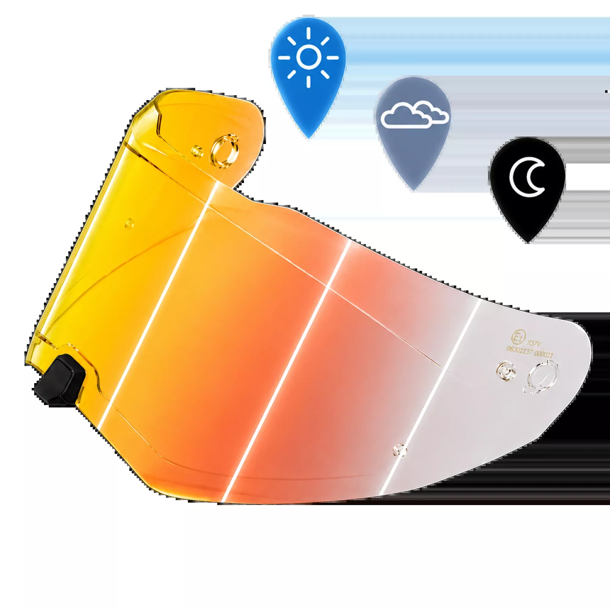 Legacy Shield Outer- Photochromic Red