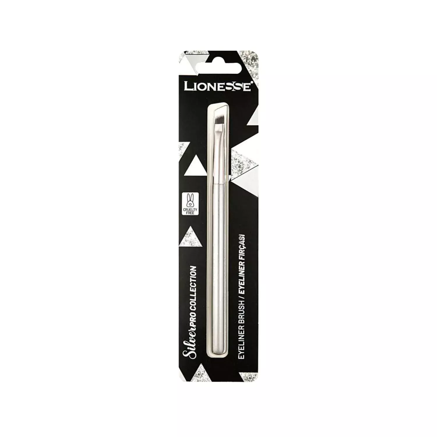 Lionesse Silver Collection Eyeliner Brush - High-Quality Makeup Brush for Precise Application