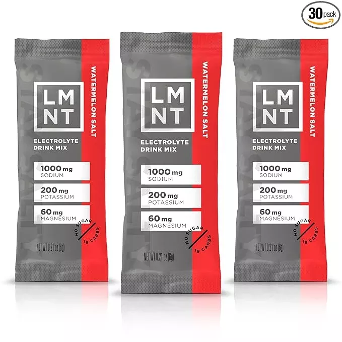 LMNT Zero Sugar Electrolytes - Watermelon Salt | Drink Mix | 30-Count