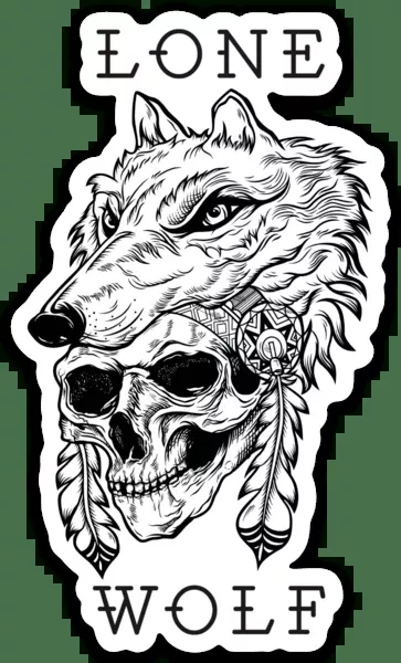 Lone Wolf Decal