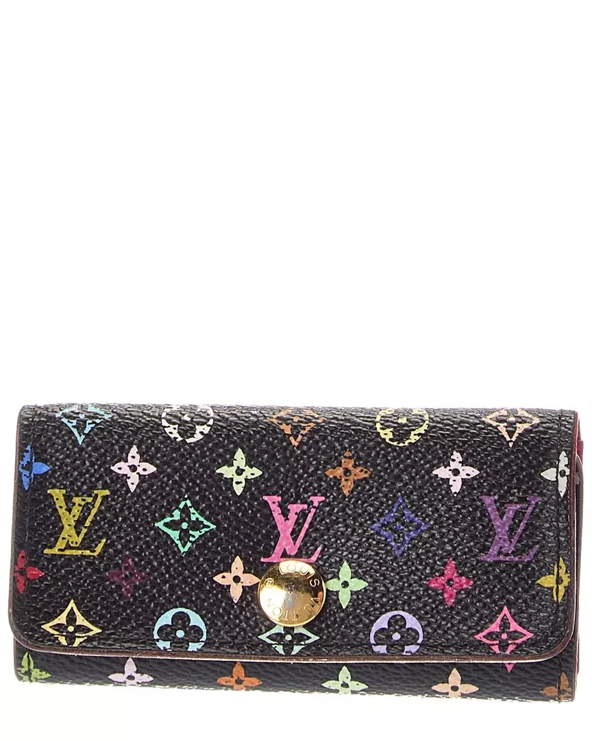Louis Vuitton Black Grenade Monogram Multicolor Coated Canvas Keyholder