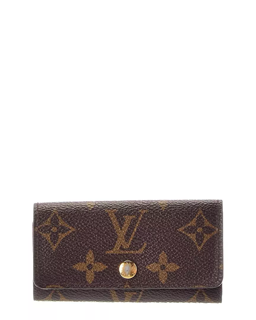 Louis Vuitton Brown Monogram Coated Canvas 4 Key Multicles Holder (Authentic