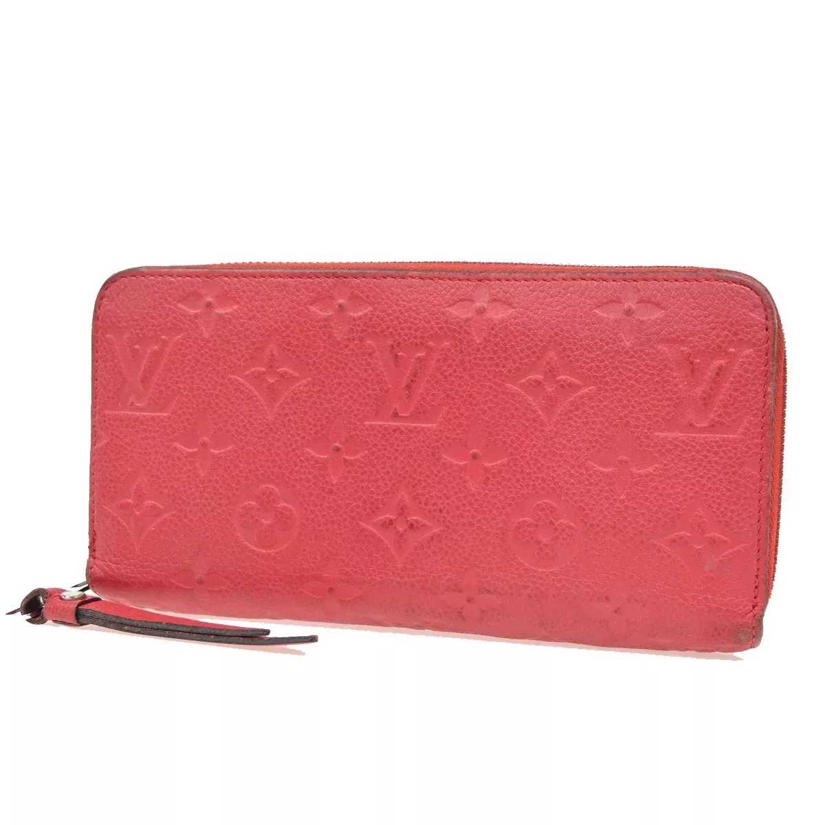 Louis Vuitton Portefeuille Zippy Monogramme Empreinte Monogramme Empreinte Red Leather Wallets Accessory (Authentic Pre-Loved)