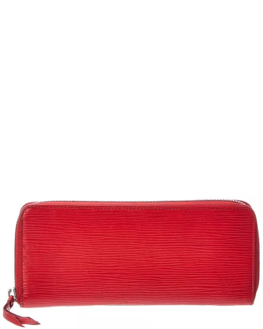Louis Vuitton Rouge Epi Leather Zippy Wallet (Authentic Pre-Loved)