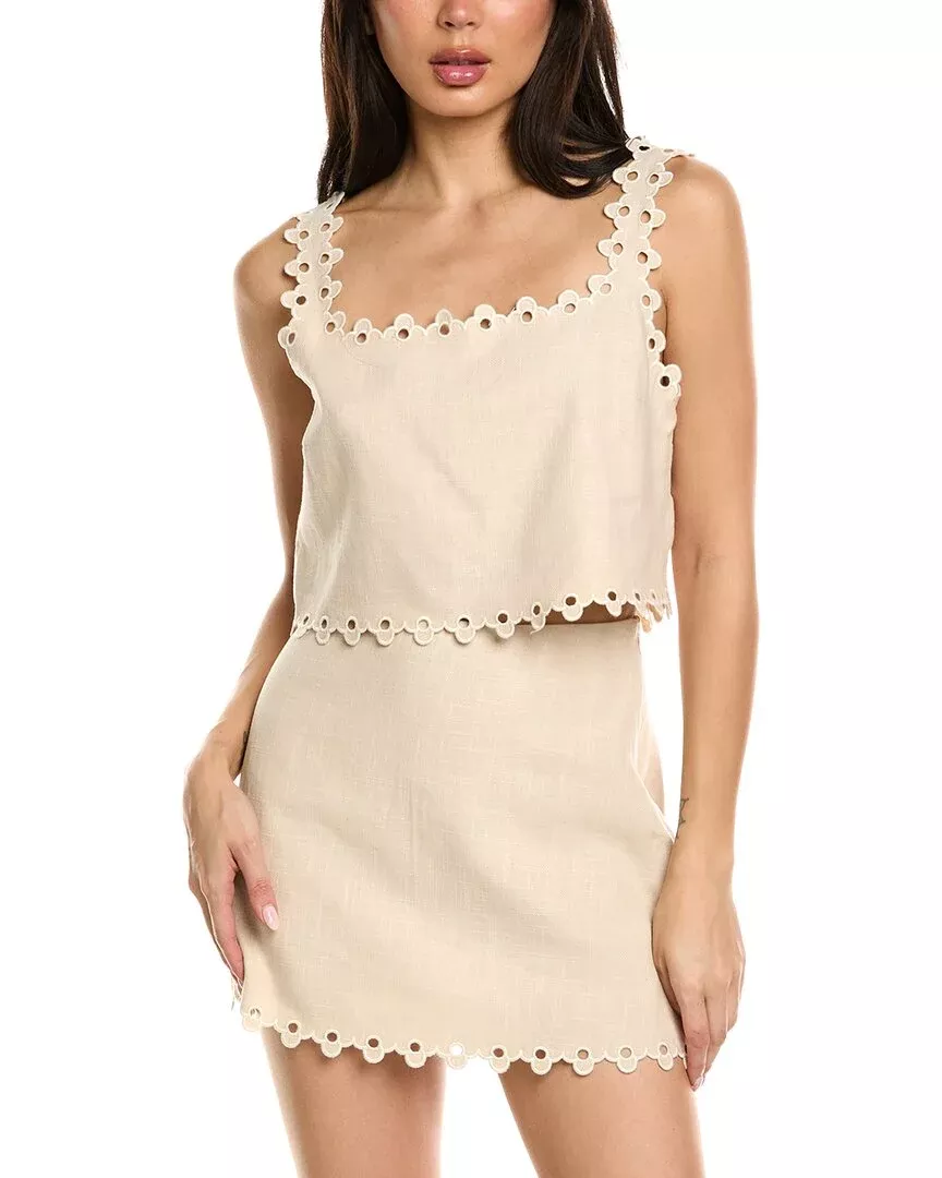 Luxe Always Linen-Blend Top