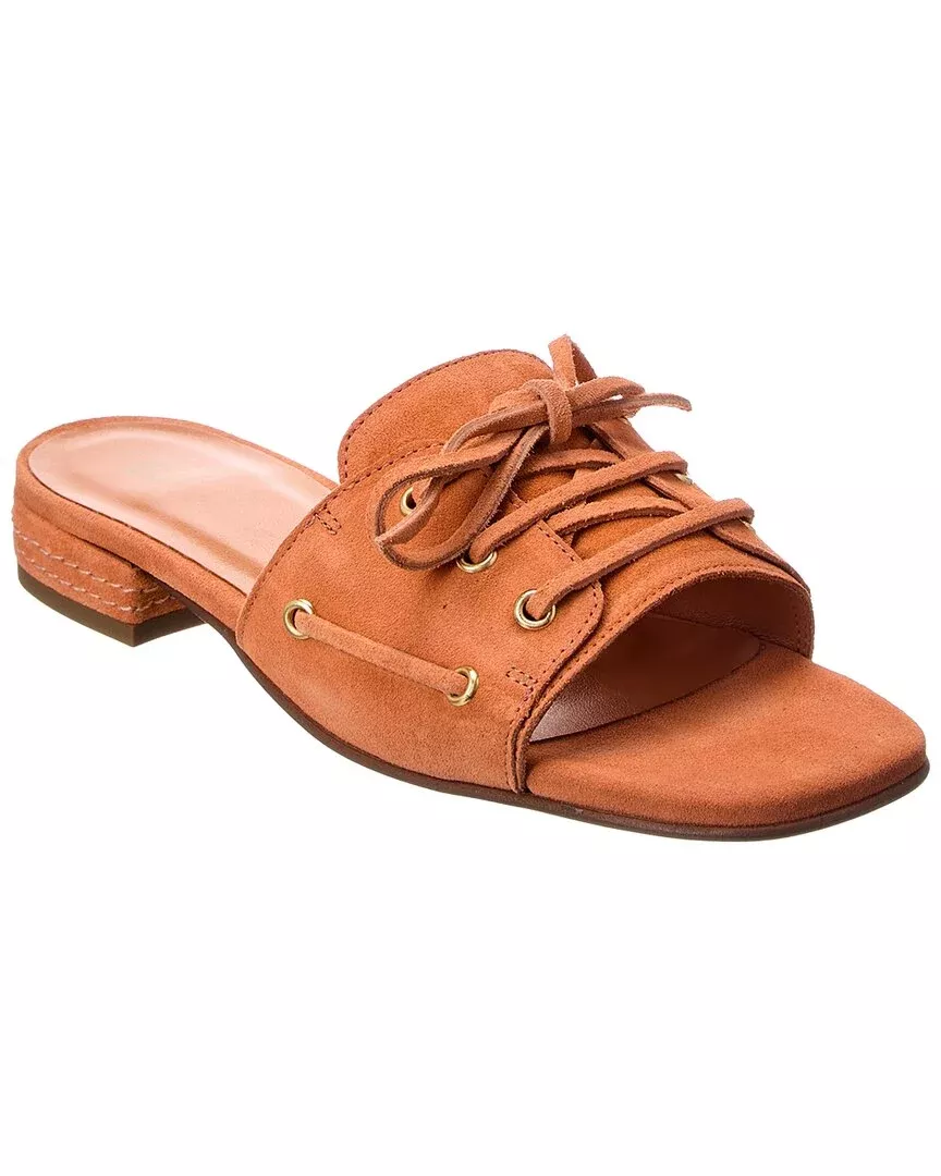 M By Bruno Magli Ivette Suede Flat Sandal