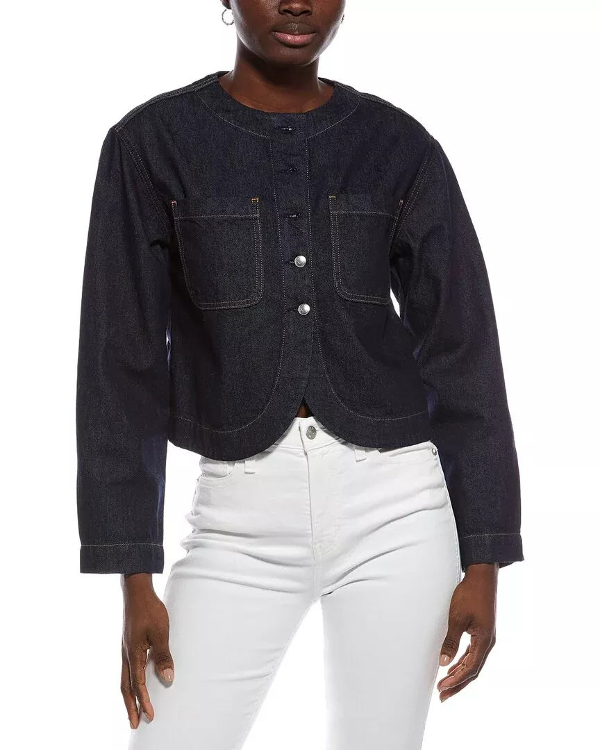 Madewell Curved Hem Button Jacket