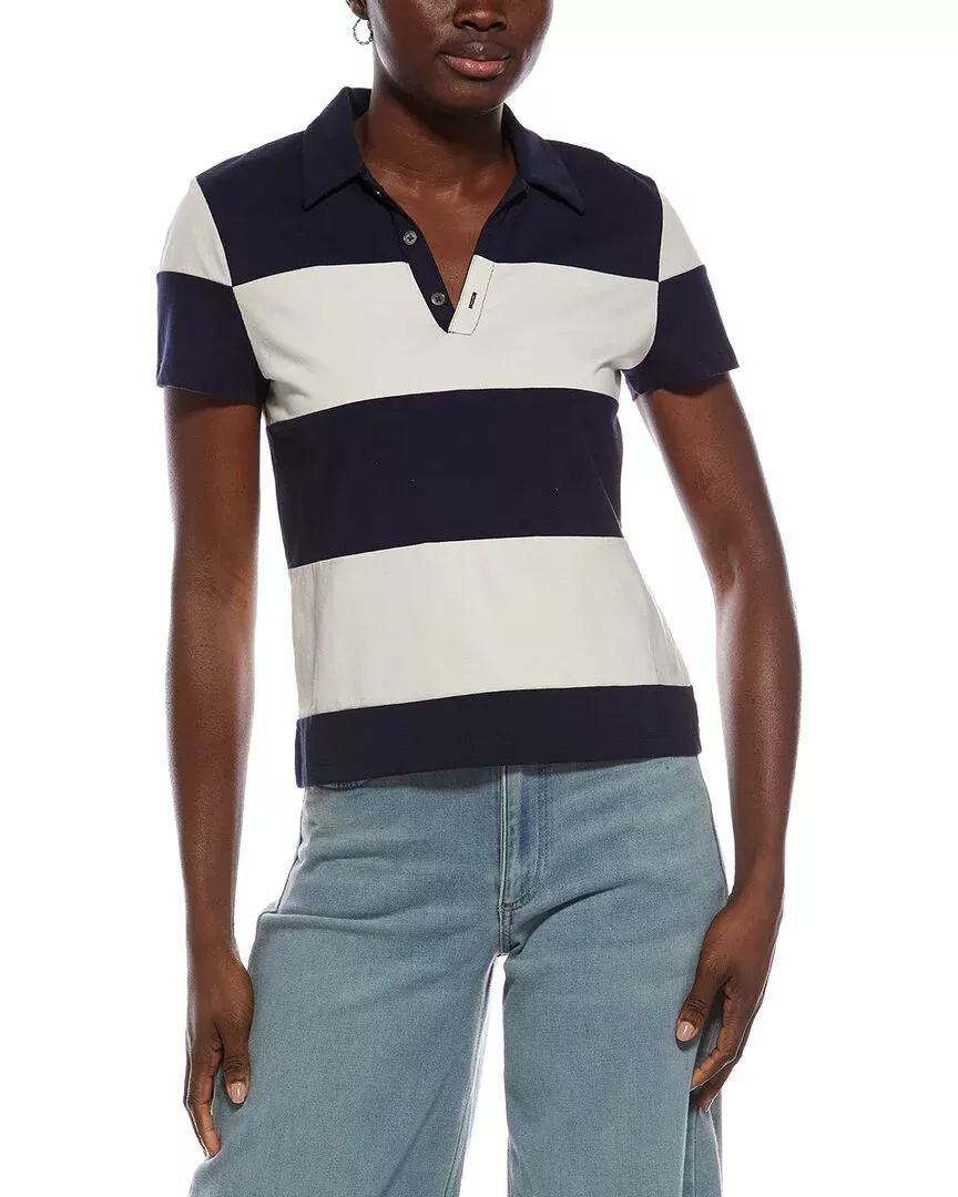 Madewell Pieced Squid Polo Shirt