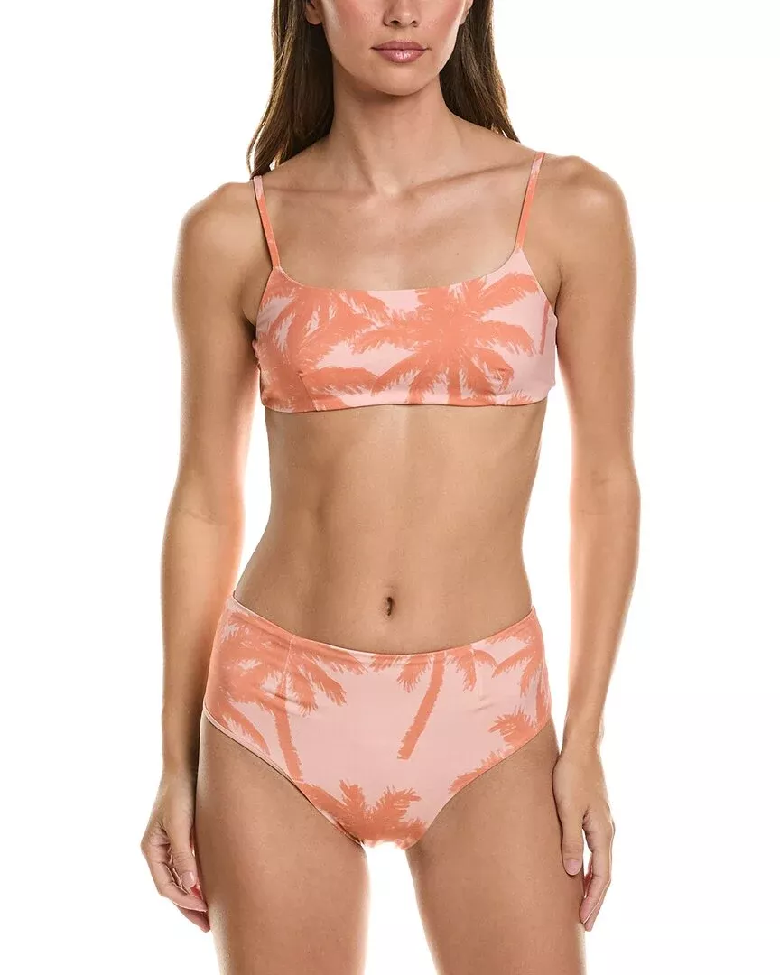 Manebi 2Pc Ribbed Bralette Bikini Set