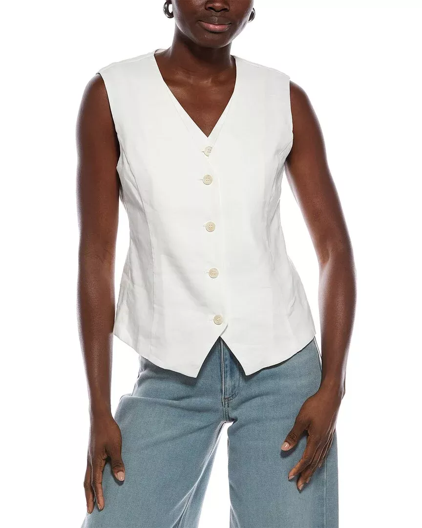 Marc Cain Linen-Blend Vest