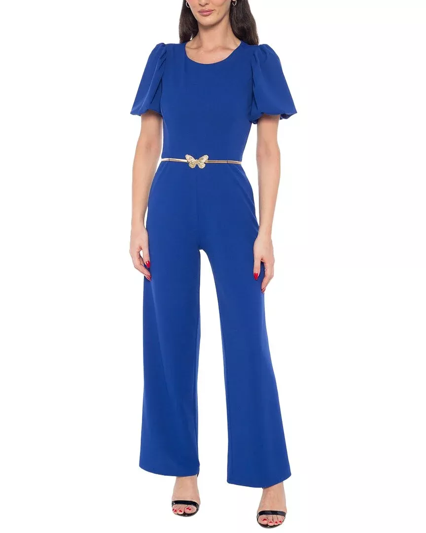 Marina Bubble-Sleeve Jumpsuit